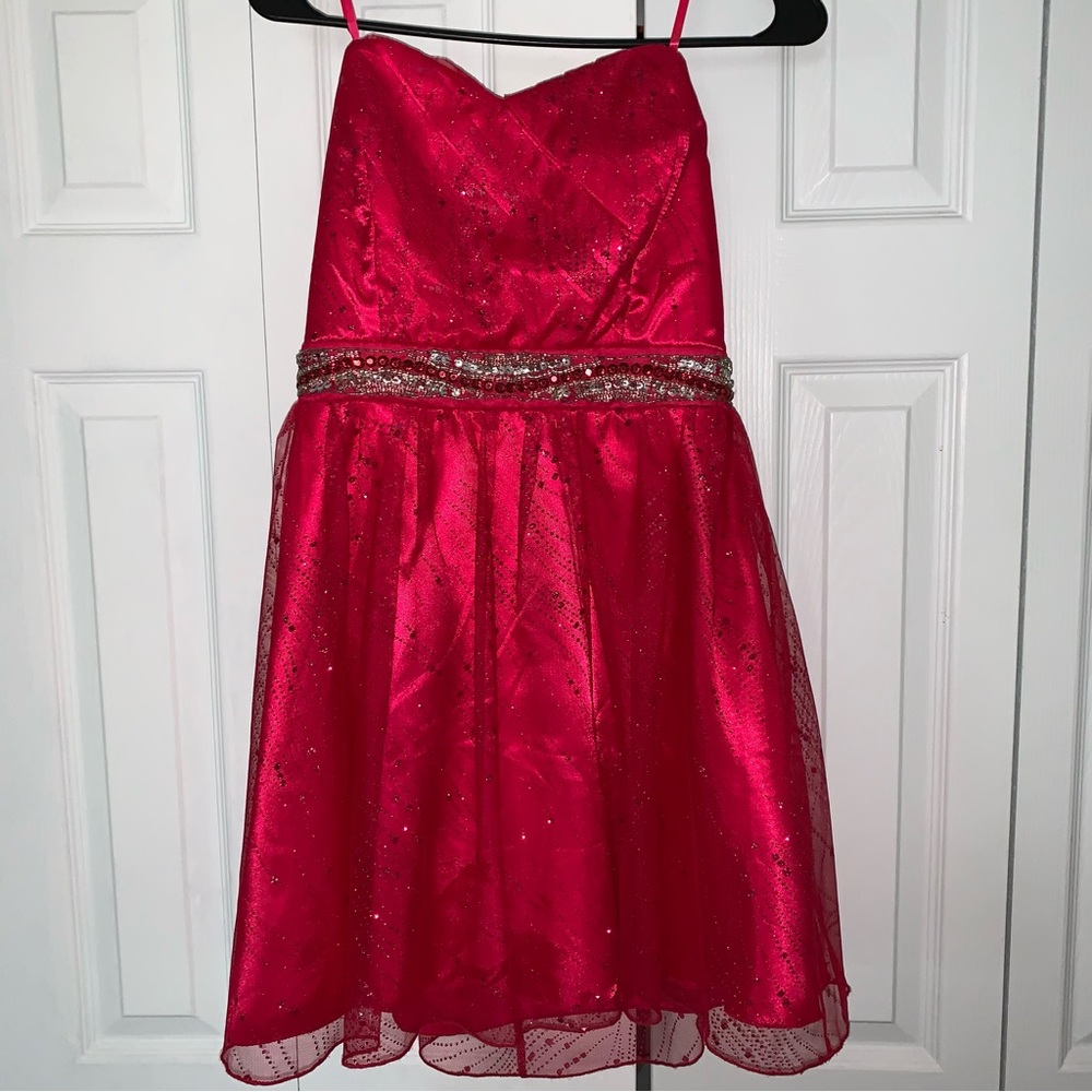 Sparkly Pink Homecoming Dress